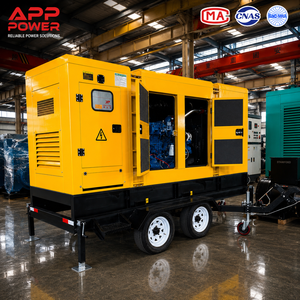 เครื่องกำเนิดไฟฟ้าดีเซลแบบพกพา <span class=keywords><strong>ล้อ</strong></span>คู่ พร้อมเทรลเลอร์ เงียบไร้เสียงรบกวน คลื่นไซน์บริสุทธิ์ ให้พลังงานเสถียร เหมาะสำหรับใช้สำรองไฟฉุกเฉินในสถานที่ - Product Image 1