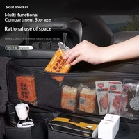 Sac de rangement universel de luxe en cuir grande capacité pour coffre de voiture et dossier de siège avec boîte organisatrice multifonction