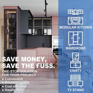 Meja Rias Kayu PA dengan Lemari Aluminium 8 Pintu Geser dan Cermin - Product Image 4