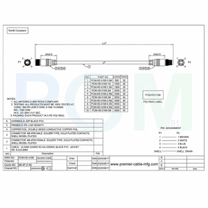 Kabel Ekstensi Sensor Aktuator M8 4 Pin A-Coded Male to Female IP67 Shielded 22AWG untuk Keyence Omron Phoenix Contact Automation - Product Image 6