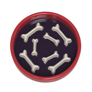 Ciotola per Cani in Ceramica Ecologica Moderna con Design a Forma di Osso per Alimentazione Lenta, Aiuta a Prevenire l'Alimentazione Rapida, OEM Premium - Product Image 3