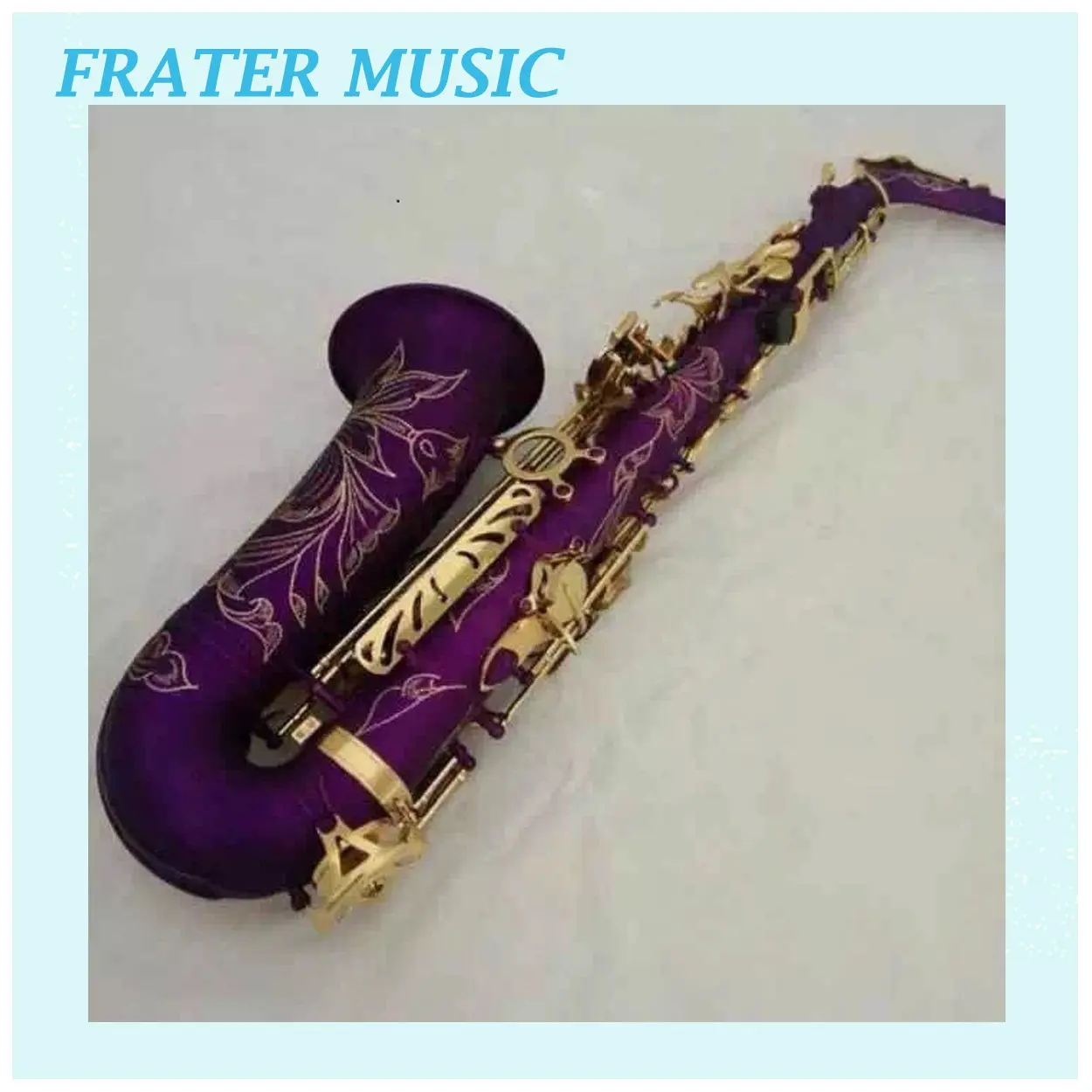 Bonne qualité couleur Violette surface Saxophone Alto (JAS-160)