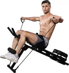 Ab Oefening Bench, Abdominale Workout Machine Opvouwbare Sit Up Bench, Full Body Fitnessapparatuur Sit-Up Oefening