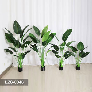 DKB Artificial Green Plant <b>Plastic</b> Palm <b>Tree</b> Indoor Hall Outdoor Mall Decor Green Plant Bonsai Banyan Fake Areca Palm <b>Tree</b> - Product Image 3