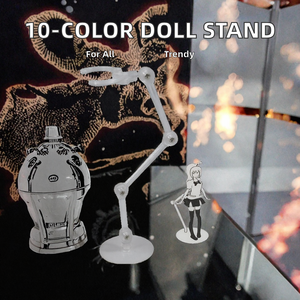 Flessibile Mini Action Doll espositore 10 colori PVC Stock figurine Stand braccio mobile Display regolabile per i giocattoli delle ragazze - Product Image 2