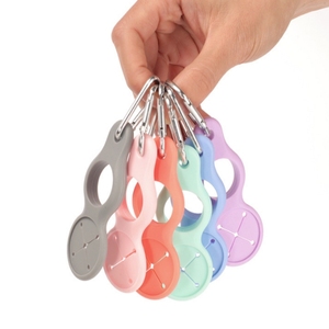 Silicone Water Bottle Holder Keychain with Carabiner <strong>Hook</strong> Towel <strong>Loop</strong> Heavy Bottled Water Outdoor Water Bottle Clip for Hiking - Product Image 1