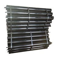 Ensemble de rouleaux à rainures pour convoyeur minier d'occasion, acier au carbone, série triple, accessoires, rouleau tampon lourd, tambour de rouleaux parallèles