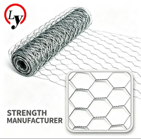 Grillage hexagonal galvanisé pour volailles, filet de 0,6 mm, rouleau de 16 pouces x 40 pieds