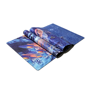 Tapis de Pilates et de Yoga de Haute Qualité, 3 mm d'épaisseur, en Microfibre Suédée, Lavable en Machine, Impression Numérique, Accessoire Sportif Tendance - Product Image 1