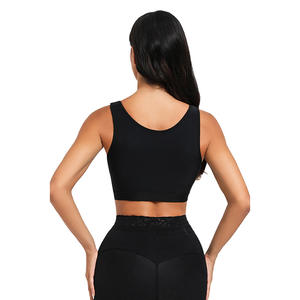 After Surgical Breast <span class=keywords><strong>Augmentation</strong></span> Vest Tops Logo personnalisé Stage 1 <span class=keywords><strong>Post</strong></span> Op Surgery Shapewear Mastectomy Sports Bra for Women - Product Image 2