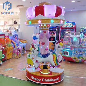 Manège à chevaux pour enfants à 3 places, manège à chevaux, fabrication directe, personnalisable, manèges en fibre de verre pour centre commercial, certifié CE - Product Image 4