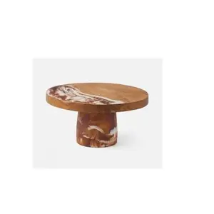 Wood and Resin Cake Stand Molds Silicone Casting Mold with Hardware Fittings for Making Cupcake Serving Tray
