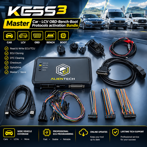 Paquete de Activación Alientech KESS3 Master para Vehículos Comerciales Ligeros, Protocolos OBD Bench Boot, Ajuste de Chip ECU TCU, Lectura de Vehículos - Product Image 1