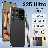Nuevo Smartphone Les S25 Ultra Original 5G CDMA de 7.3 Pulgadas con Android 14, Pantalla HD de 108MP, LTE, 16GB+1TB, Desbloqueado Global Elite, Doble SIM