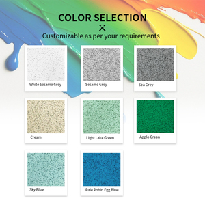 Peinture de sol auto-lissante effet marbre, revêtement en résine époxy auto-nivelante avec sable coloré pour sols en béton - Product Image 5