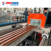 Ligne de production de profilés PVC SJZ65 SJZ80 avec laminage de film