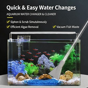 半自動エコフレンドリー5L水槽掃除機砂利クリーナーサイフォン/吸引ツールバッグ入りリビングルーム水槽用 - Product Image 6
