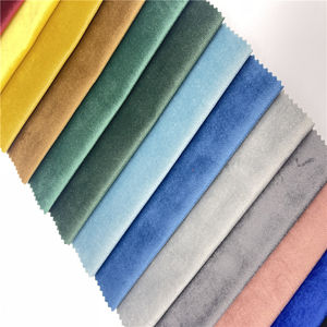 100% Polyester Holland Velvet Warp Knitted Plain Ademend Middelzwaar <span class=keywords><strong>Sofa</strong></span> Stof 230g/m² - Product Image 4