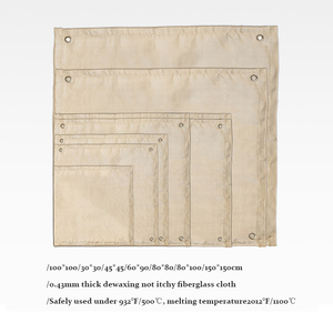 แผ่นใยแก้วกันไฟสองด้าน ไม่ระคายเคือง ทนความร้อน ใช้ป้องกันพื้นกลางแจ้งสำหรับเตาไฟ ลานบ้าน และกอง<span class=keywords><strong>ไฟ</strong></span> - Product Image 4