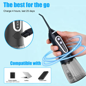 Hydropulseur électrique <span class=keywords><strong>dentaire</strong></span> portable avec 5 modes de fonctionnement, étanche IPX7 - Product Image 3