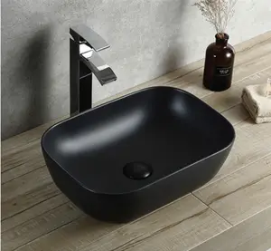 YYU现代设计洗手艺术盆洗衣设计转角桌面浴室陶瓷水槽碗493-YA