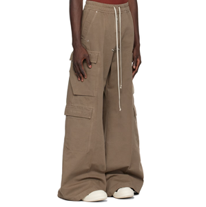 Paquete de 8 pantalones cargo de trabajo de moda para hombre, impermeables, marrón claro, lona bordada personalizada desgastada - Product Image 2