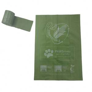 Sac à déjections pour animaux de compagnie biodégradable et compostable respectueux de l'environnement, parfum frais, dessins animés, sac à déjections pour chien fabriqué à partir de plastique - Product Image 1