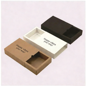 Boîte à tiroir en papier de haute qualité avec plateau intégré pour coffrets cadeaux de chocolats et emballages alimentaires gastronomiques - Product Image 2