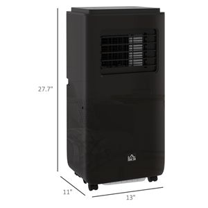 8,000 BTU Battery-Powered Mobile <b>Air</b> <b>Conditioner</b> for 345 Sq. Ft. Rooms Auto-Sleep Dehumidifier Fan 24H On/Off Timer Black <b>Window</b> - Product Image 1