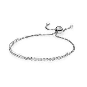 <span class=keywords><strong>Pulsera</strong></span> de Plata 925 Panjiadora, Oro Rosa, Arcoíris Brillante, Diamante Moissanita, <span class=keywords><strong>Pulsera</strong></span> Ajustable, <span class=keywords><strong>Pulsera</strong></span> Básica de Moissanita DIY - Product Image 3