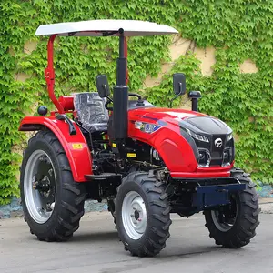 4 Wheel Hydraulic Cylinder 50hp Mini Tractor for Garden Works