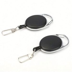 Fancy Carabiner Retractable Badge Reel Clip Oval Medical Funny Heavy Duty Character Badge Keychain Holder with Snap Hook - Product Image 6