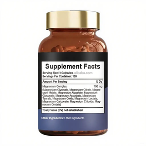 Supporto sonno naturale Private Label magnesio complesso capsule 12-1 S integratori vitaminici con citrato e glicinato - Product Image 2