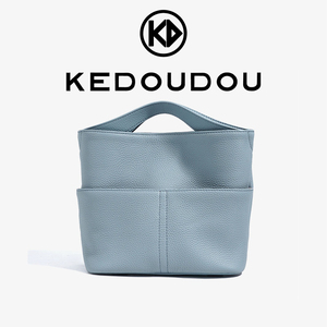 Mini sac fourre-tout de luxe en cuir véritable pour femmes, sac à main en cuir de vache souple, petit sac à bandoulière multi-poches, sac de transport quotidien - Product Image 1