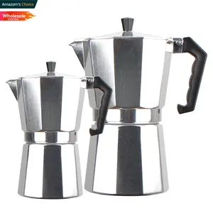 Individuelle 6 Tassen Aluminium Kaffee Moka-Topf Espressomaschine