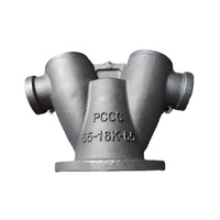 Sambungan Pipa Siam DN100 BS336 Besi Ulet untuk Pemadam Kebakaran, Kopling 2 * 2.5in, Flens PN16, Pabrik OEM Hong'an HA-SC-BS336-01