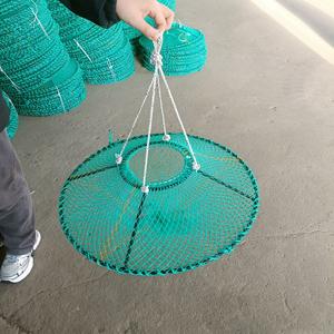 Vente directe d'usine cadre en acier pliable conque pêche Creel <span class=keywords><strong>Cage</strong></span> 60x22x13cm Net & HDPE Construction piège <span class=keywords><strong>à</strong></span> crevettes - Product Image 5