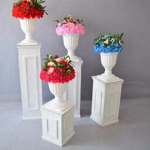 LDJ869 Colunas Decorativas de PVC para Casamento, Suporte Quadrado Branco, Moldes de Colunas Romanas à Venda - Product Image 3