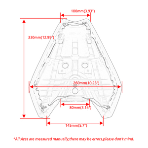 Coussin de siège passager arrière pour moto, housse de siège passager compatible avec KAWASAKI <span class=keywords><strong>Z</strong></span> <span class=keywords><strong>1000</strong></span> Z1000 2014 2015 2016 2017 2018 2019 2020 2021 <span class=keywords><strong>2022</strong></span> - Product Image 2
