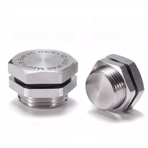 Tappo filettato in acciaio inossidabile 304 316 con superficie liscia, <span class=keywords><strong>vite</strong></span> esagonale esterna, copertura impermeabile IP68 antipolvere con guarnizione in gomma per uso industriale - Product Image 4