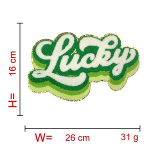 Parche Grande Termoadhesivo de Chenilla con Borde Dorado Brillante para el Día de San Patricio, para Decoración de Gorras y Sudaderas - Product Image 6