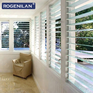 Fenêtres à persiennes en aluminium avec double vitrage trempé insonorisé, fabriquées sur mesure par ROGENILAN, avec moustiquaire - Product Image 4