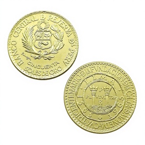 Pièces commémoratives de style antique du Pérou 1965, 50 100 Soles d'Or (Casa de Moneda), Cadeaux, Décoration d'intérieur - Product Image 4