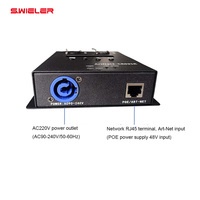 Décodeur Art-Net pour Scène, Boîtier Métallique, Adaptateur RJ45 vers XLR, Amplificateur DMX, Extenseur Réseau Artnet DMX512 Suspendu