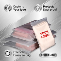 Vente en gros de sacs à zip-lock en plastique PVC PE personnalisés fermeture à glissière à impression flexographique pour vêtements emballage de logo personnalisé inclus