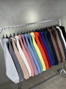 Venta al por mayor 420gsm 100% algodón Oversized Drop Shoulder Heavyweight Fleece Hoodies para hombres - Product Image 3