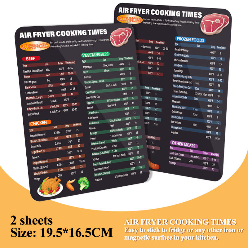 ตารางสูตรหม้อทอดอากาศ