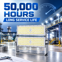 Projecteur LED modulaire haute efficacité 200W 160-180LM/W avec driver Lumileds Inventronics, éclairage industriel extérieur pour entrepôt et cour