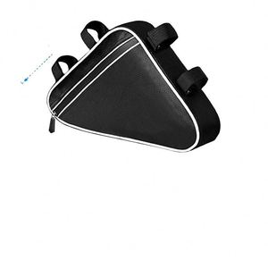 Sac de rangement pour vélo BSCI, imperméable, triangulaire, pour VTT et vélo de route, grande capacité et poche en filet pour accessoires - Product Image 2