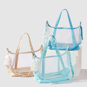 Chiot transporteur chat marche animaux accessoires sacs Transparent Nylon maille tissu épaule de poche <span class=keywords><strong>pour</strong></span> mignon <span class=keywords><strong>Chihuahua</strong></span> produits - Product Image 3